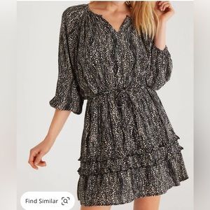 Z Supply Mina Mini Women’s Dress In Blurred Lines Size M